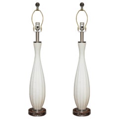 Pair of Venetian Glass Table Lamps