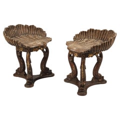 Pair of Venetian Grotto Seats