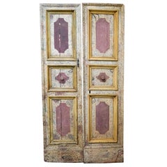 Pair of Venetian Hand Painted Doors