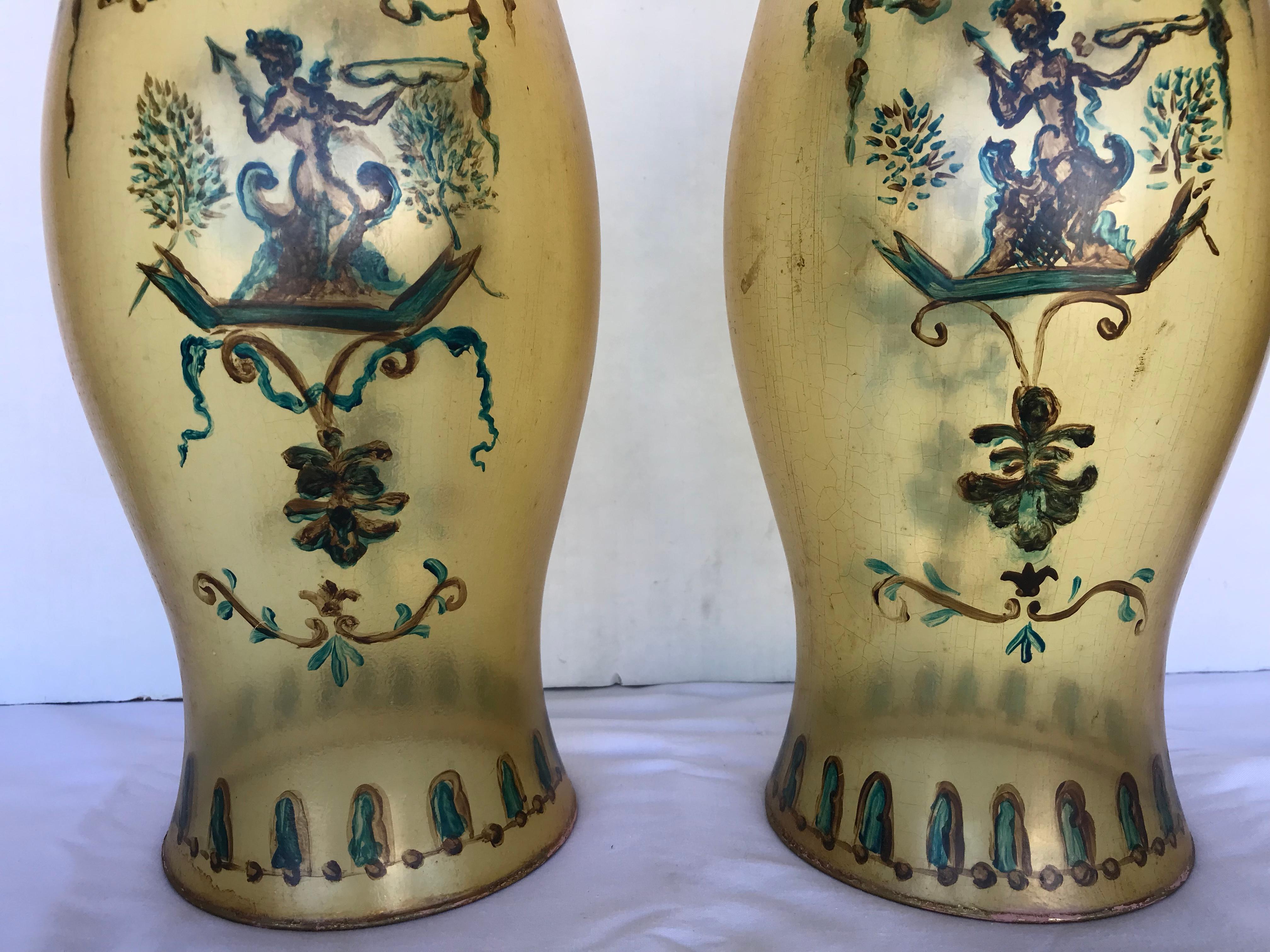 Pair of Venetian Hurricane Globes In Good Condition In West Palm Beach, FL