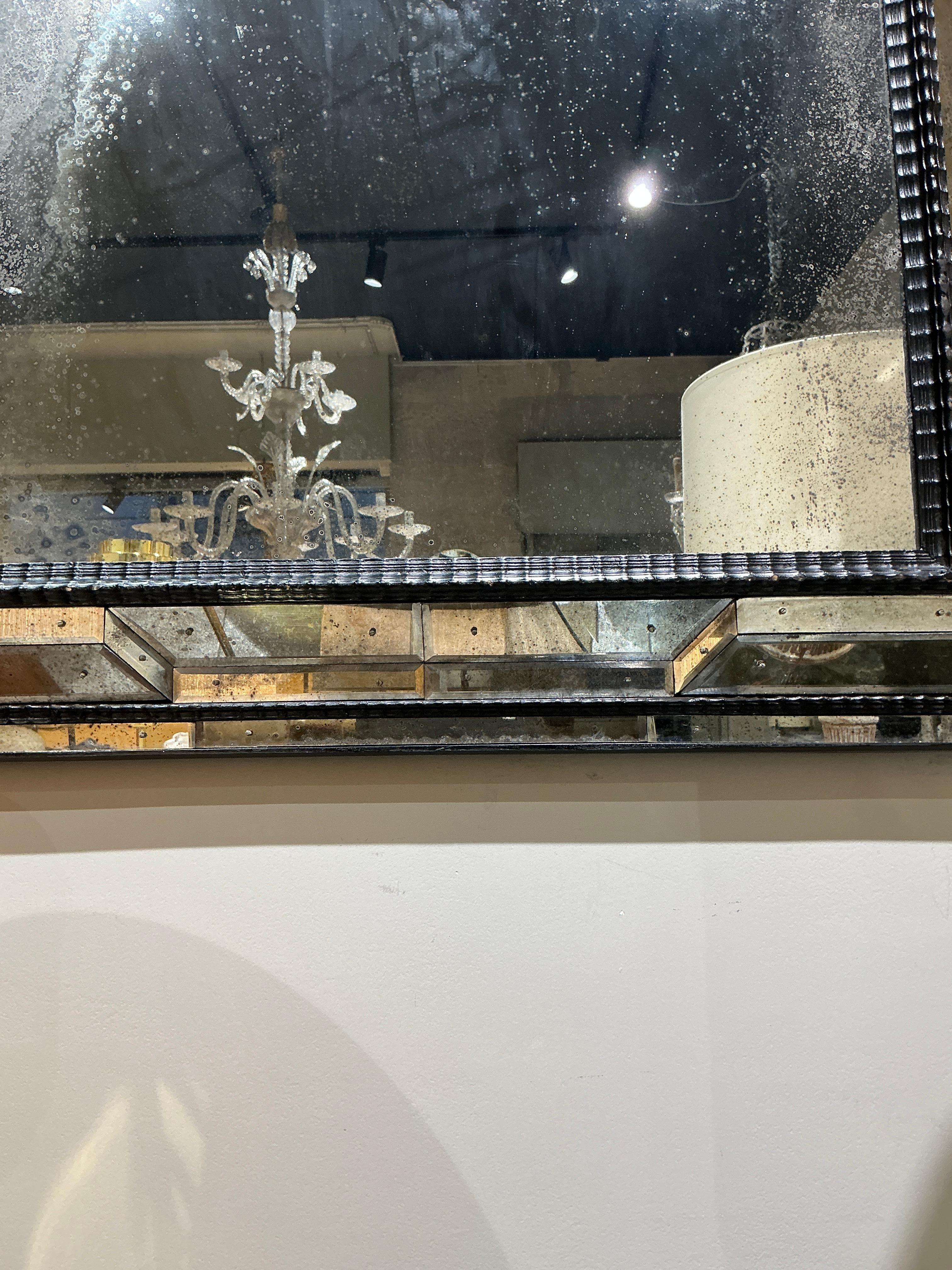Mid-Century moderno Coppia di specchi veneziani del 1960 circa in vendita