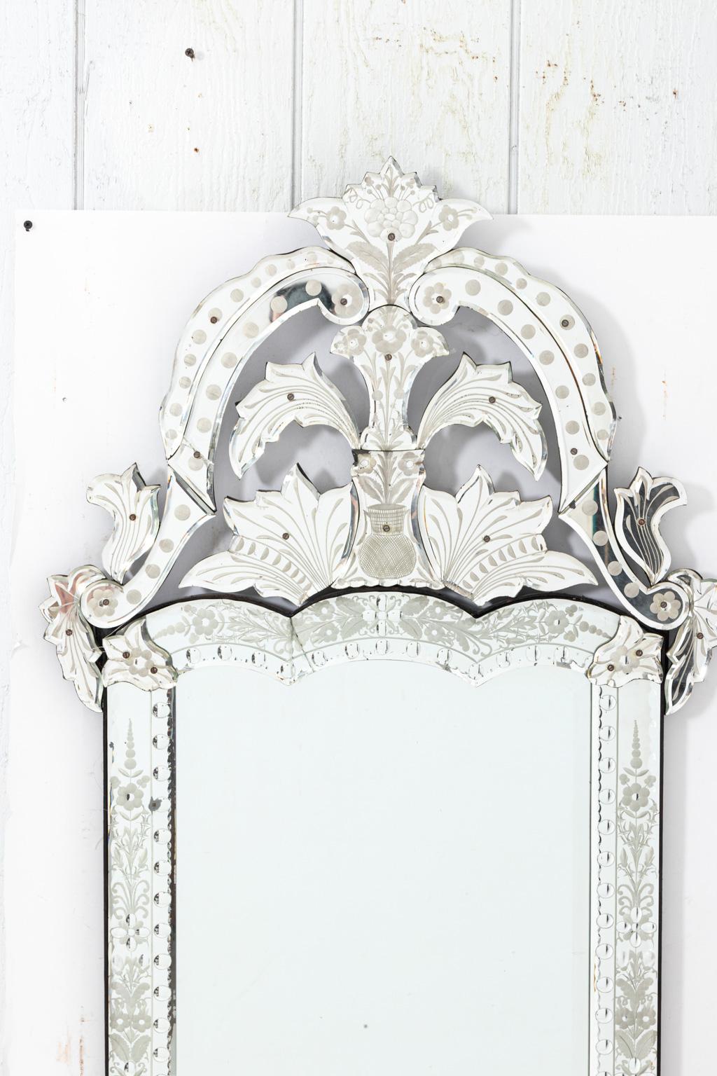 Pair of Venetian Mirrors In Good Condition In Stamford, CT