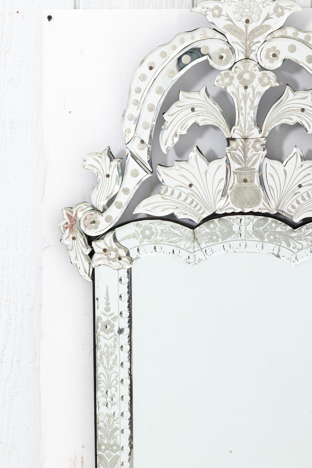 20th Century Pair of Venetian Mirrors