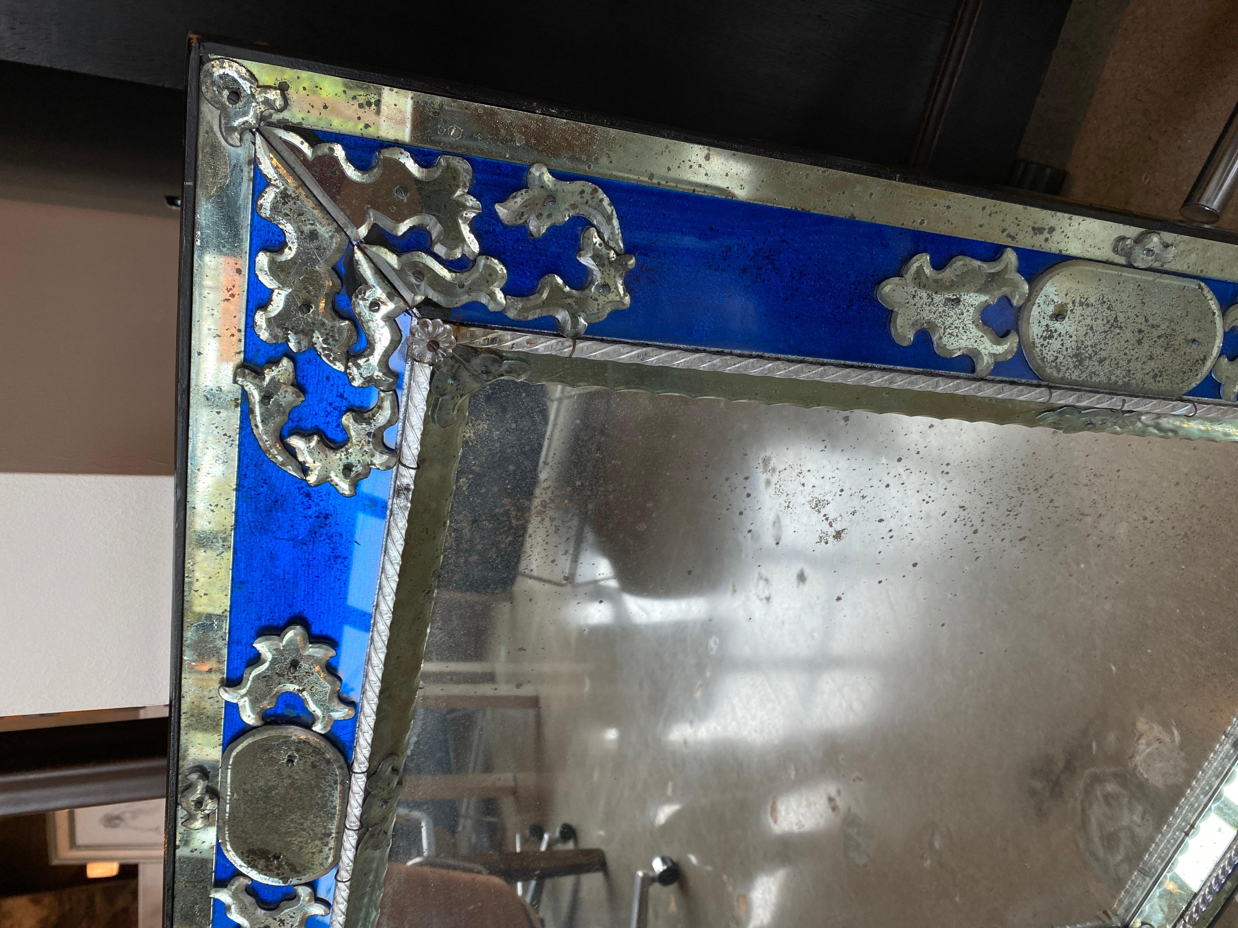 Mid-20th Century Pair of Venetian Mirrors, Italy, 1930s