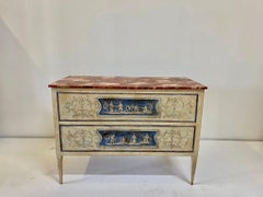 Pair of Venetian Painted Neoclassical Commodes