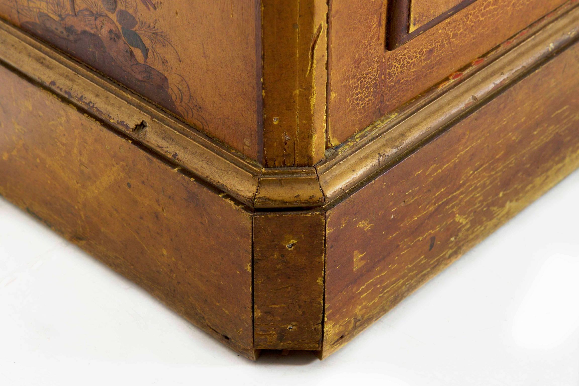 Pair of Venetian Style Japanned Bookcase Cabinets, circa 1920-1940 2