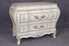 Pair of Venetian Style Karges Paint Decorated Commodes Night Stands