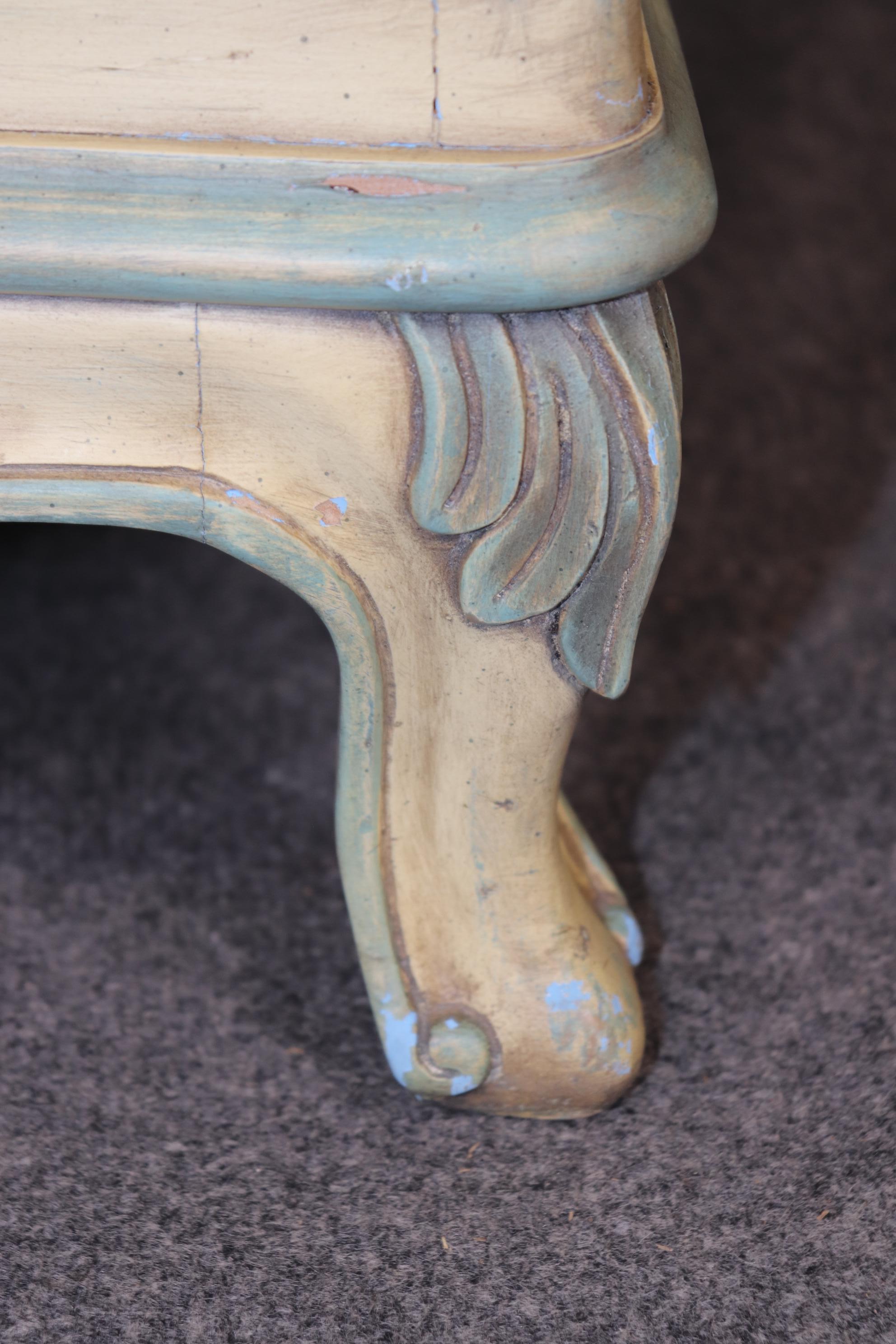 Pair of Venetian Style Karges Paint Decorated Commodes Night Stands 1