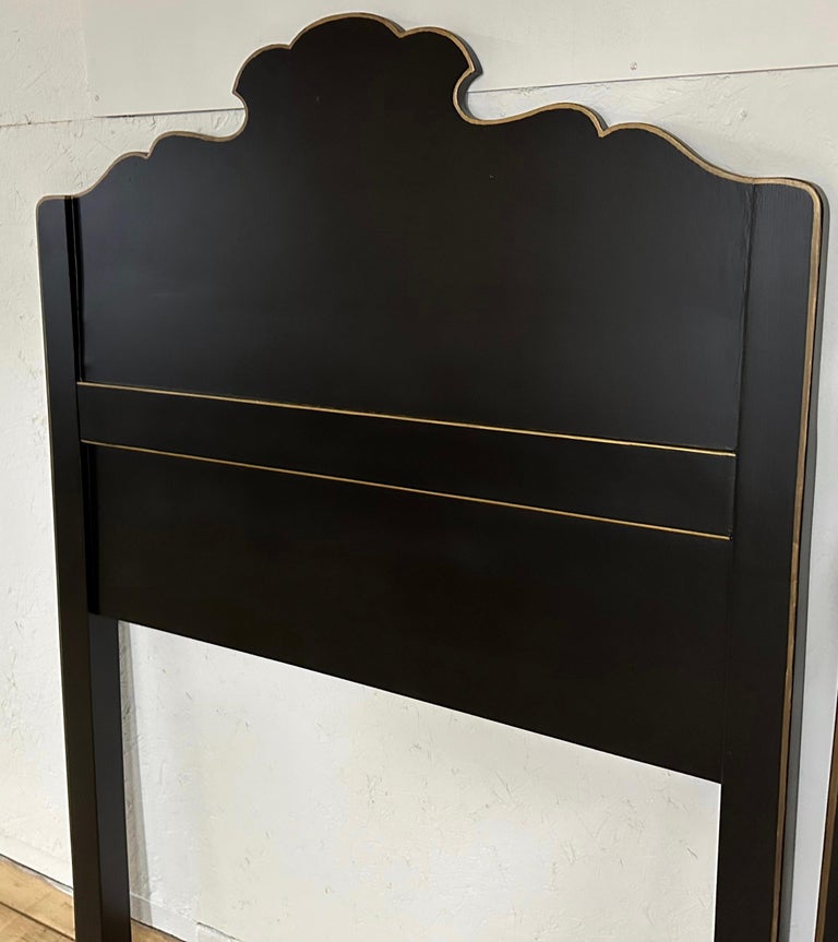 Pair of Style Painted Twin Headboards For Sale at 1stDibs