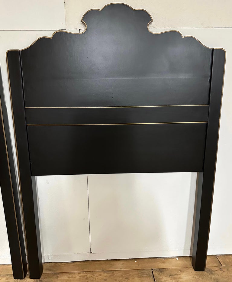 Pair of Style Painted Twin Headboards For Sale at 1stDibs