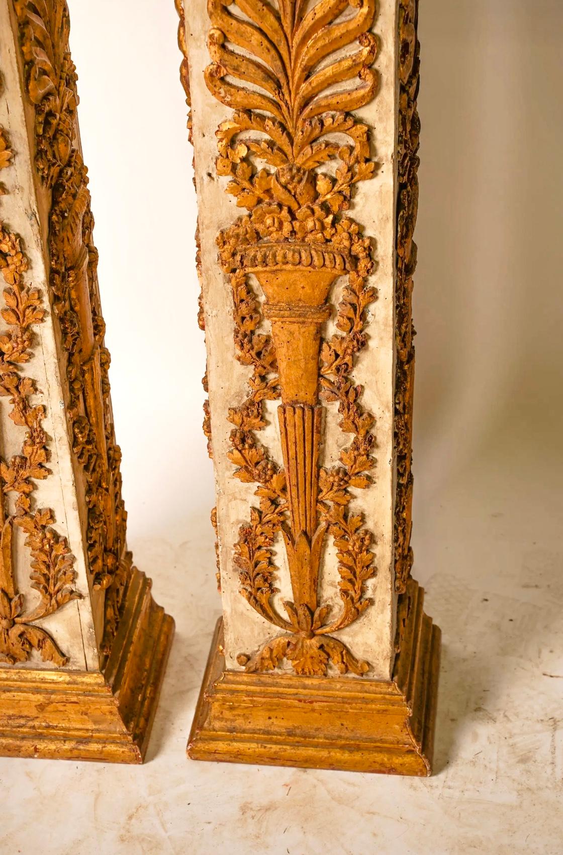Pair of Venetian Styled Neoclassical Pedestals 2