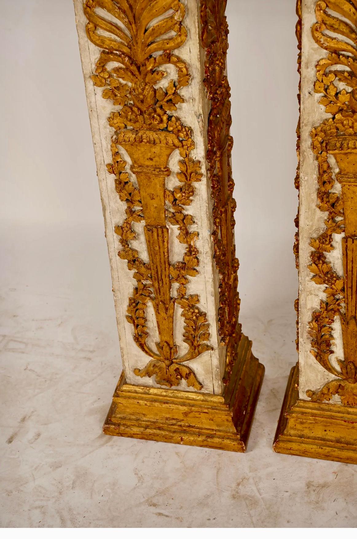 Pair of Venetian Styled Neoclassical Pedestals 3