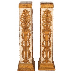 Pair of Venetian Styled Neoclassical Pedestals
