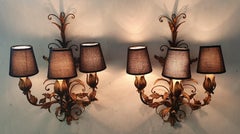 Pair of Venetian Tole Wall Sconces