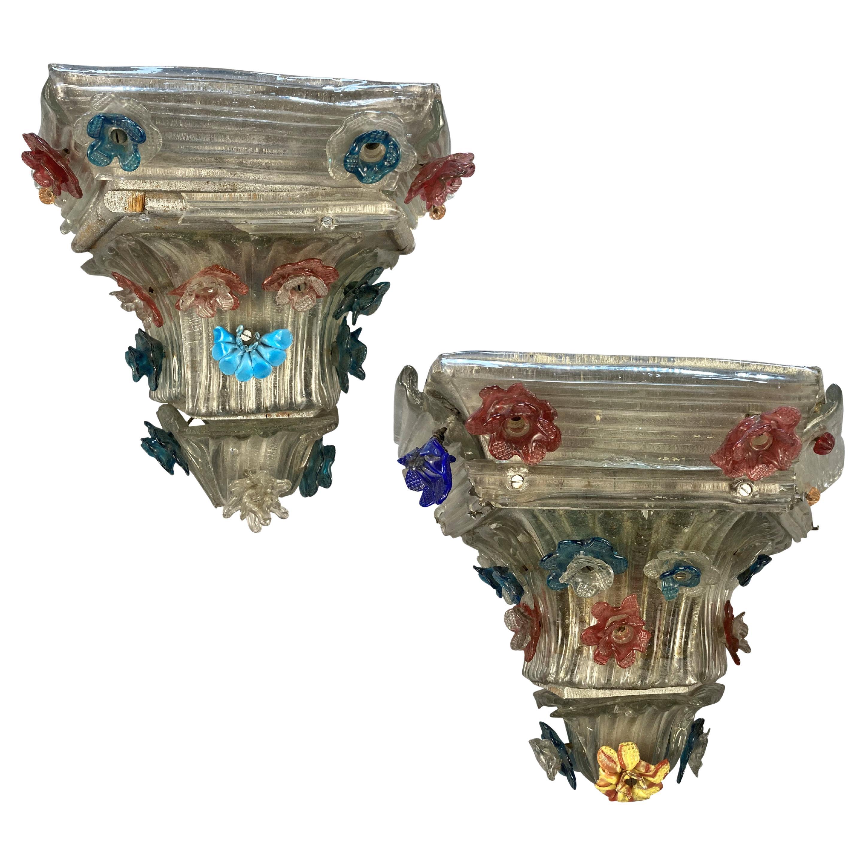 Pair Of Venetian Wall Brackets For Sale