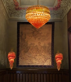 Pair of Venetian Wall Sconces, Murano, 1980s