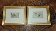 Pair of Venice Etchings by N Erichsen 1904