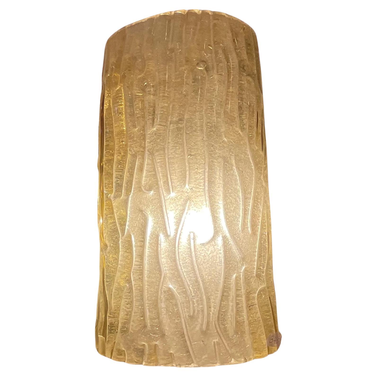VENINI - Toni ZUCCHERI -  Pair Sconces - Gold Murano glass - Italy 1950. For Sale