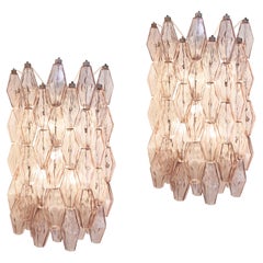 Pair of Venini Poliedri Wall Lights