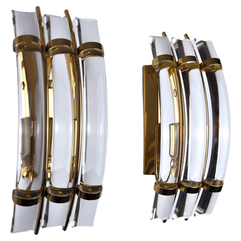 Pair of Venini Sconces, Italy, 1970 For Sale