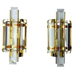 Pair of Venini Sconces, Italy, 1970