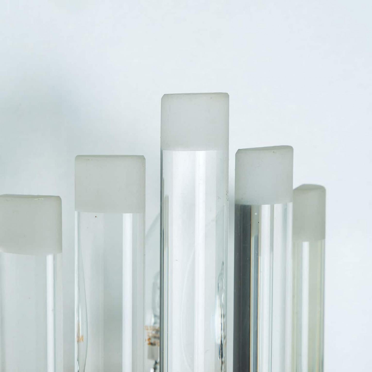 Oro Coppia di sconsigliere in vetro di Murano e ottone dorato in stile Venini, anni '60 in vendita
