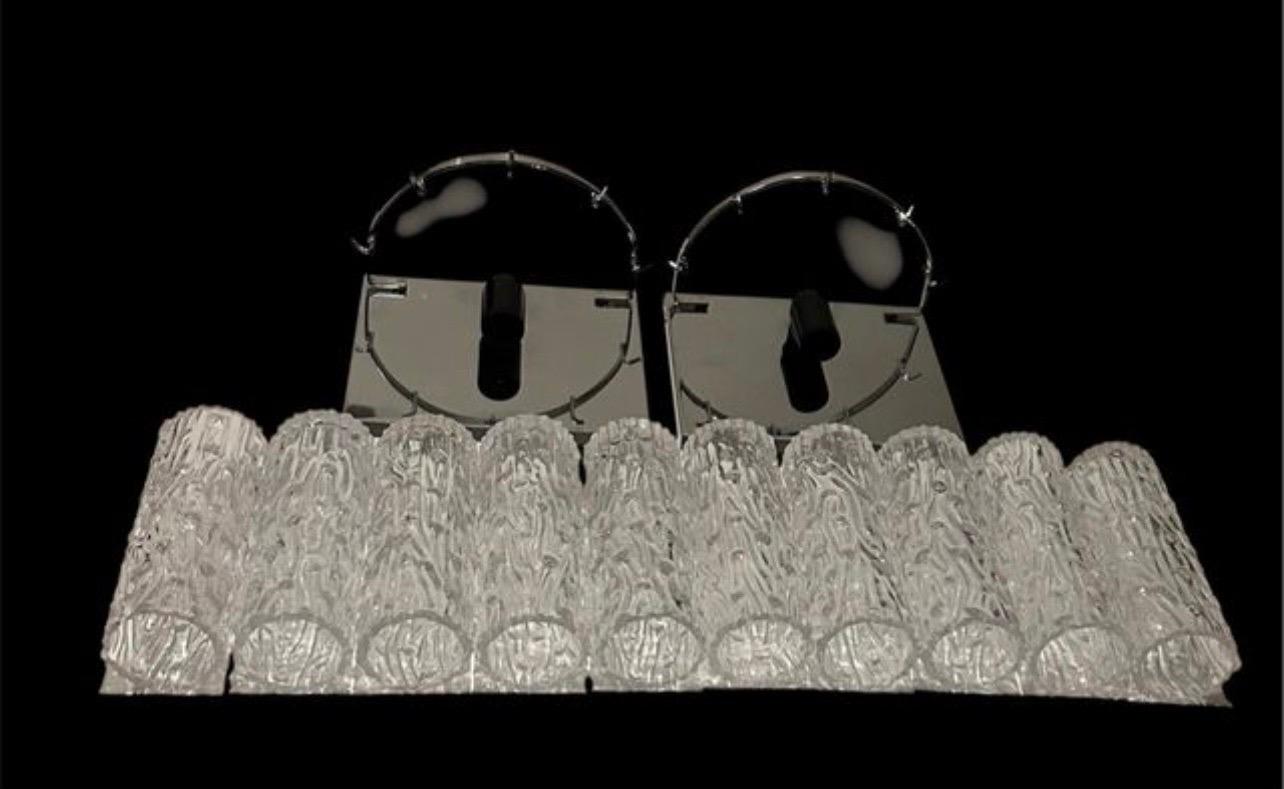 Pair of Venini Tronchi Sconces by Toni Zuccheri, 1970s in vendita 1