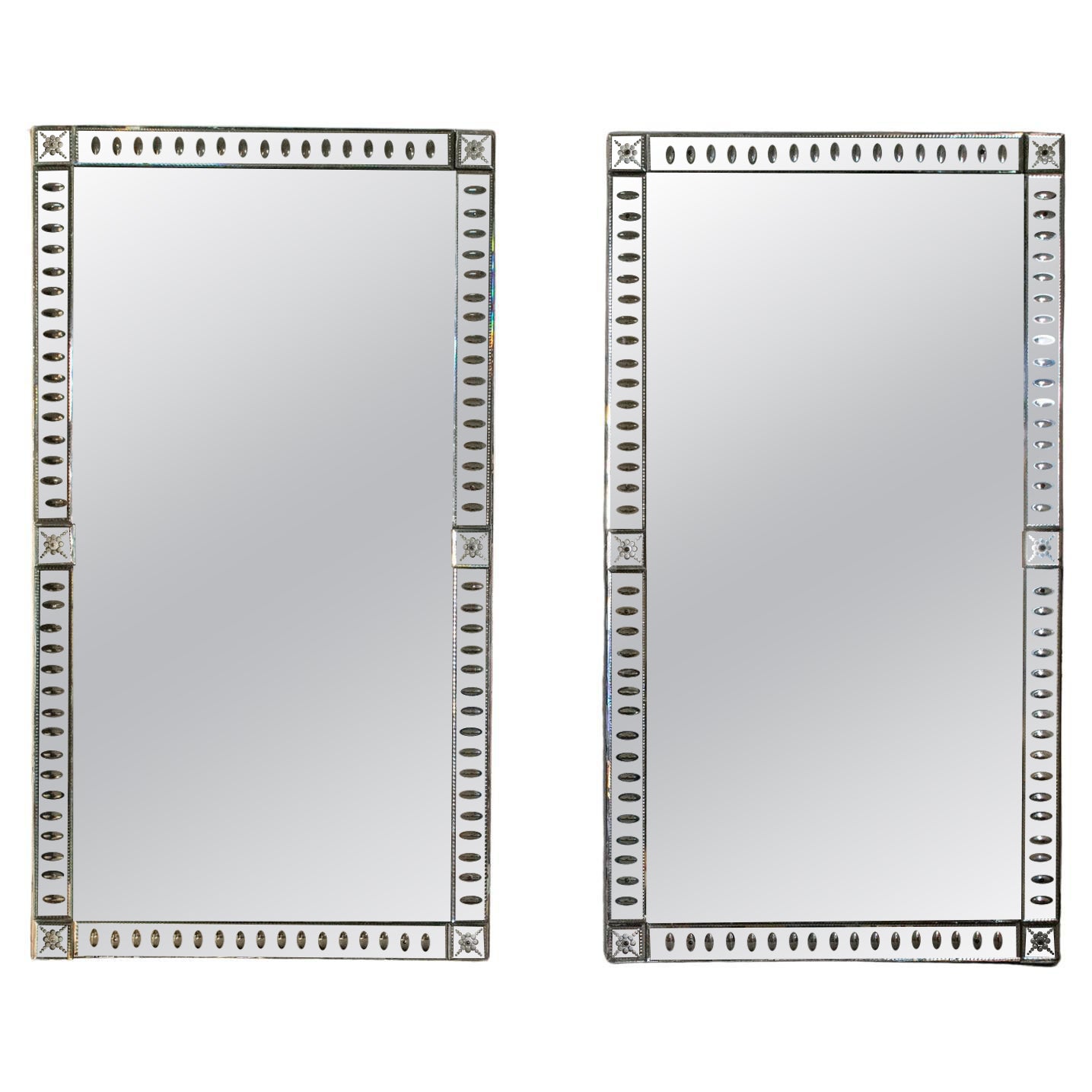 Coppia di specchi veneziani in vendita