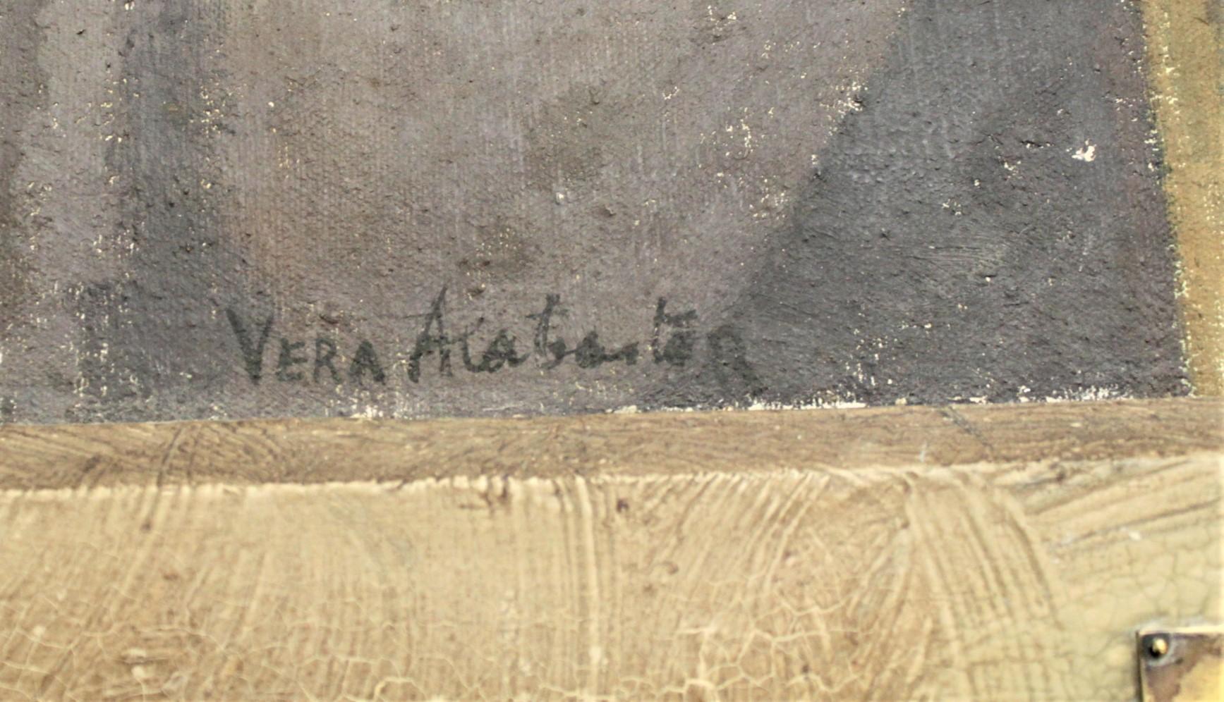 Pareja de cuadros al óleo originales de arte popular 
