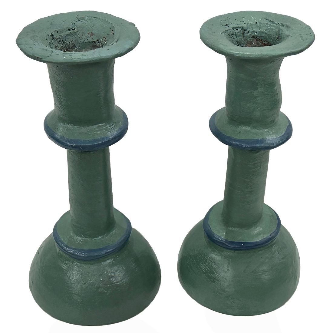 Pair of 1960's Italian candlesticks.

Measurements:
Height of body: 9.5