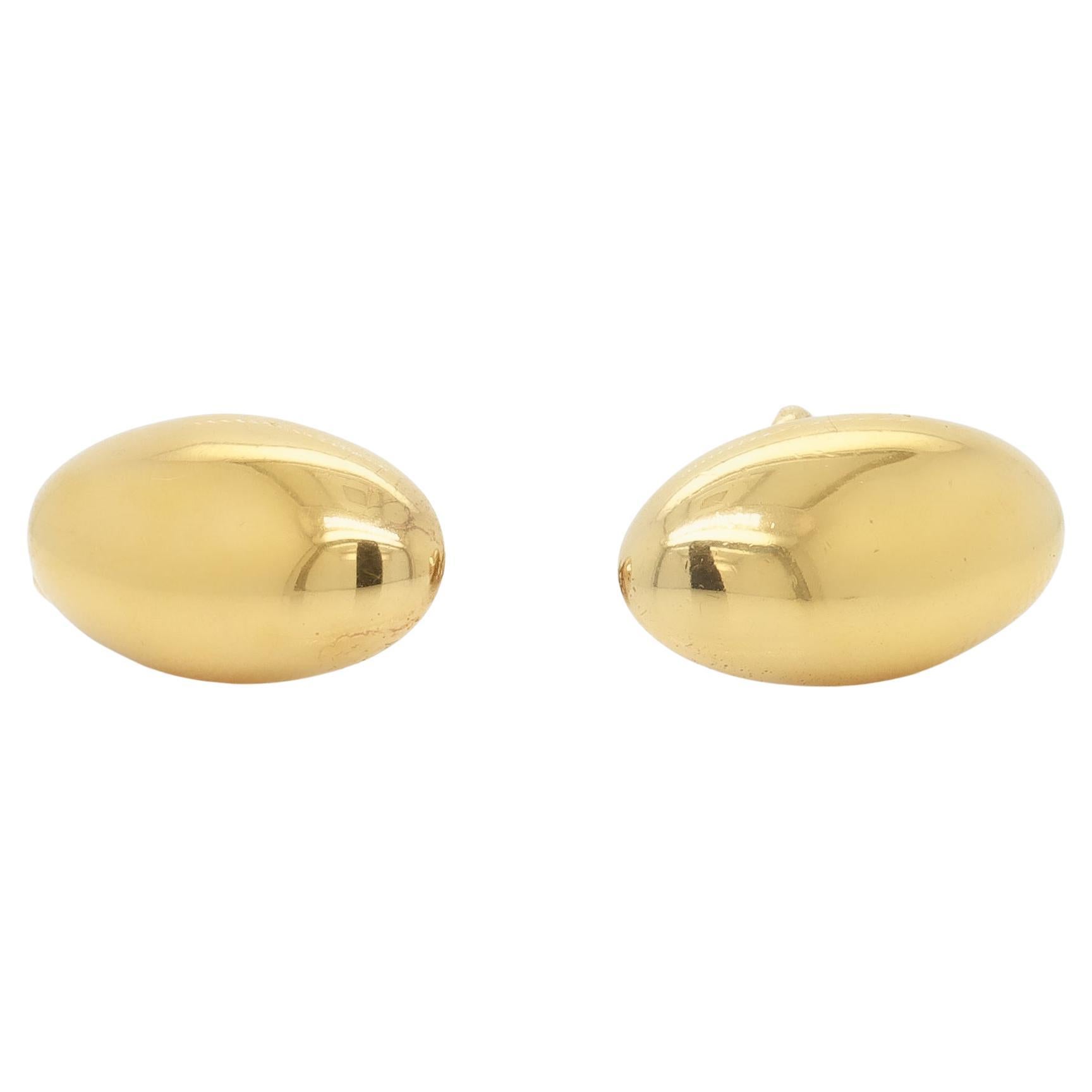 Pair of Vermeil Gilt Sterling Silver Cufflinks by Jeff Deegan For Sale
