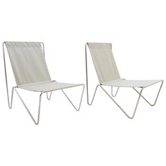 Pair of Verner Panton Bachelor Chairs, 1960s, New Canvas