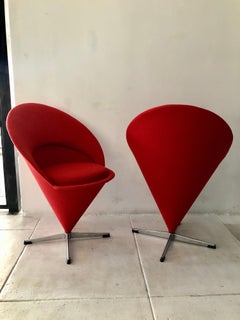 Paar Verner Panton Cone Chairs