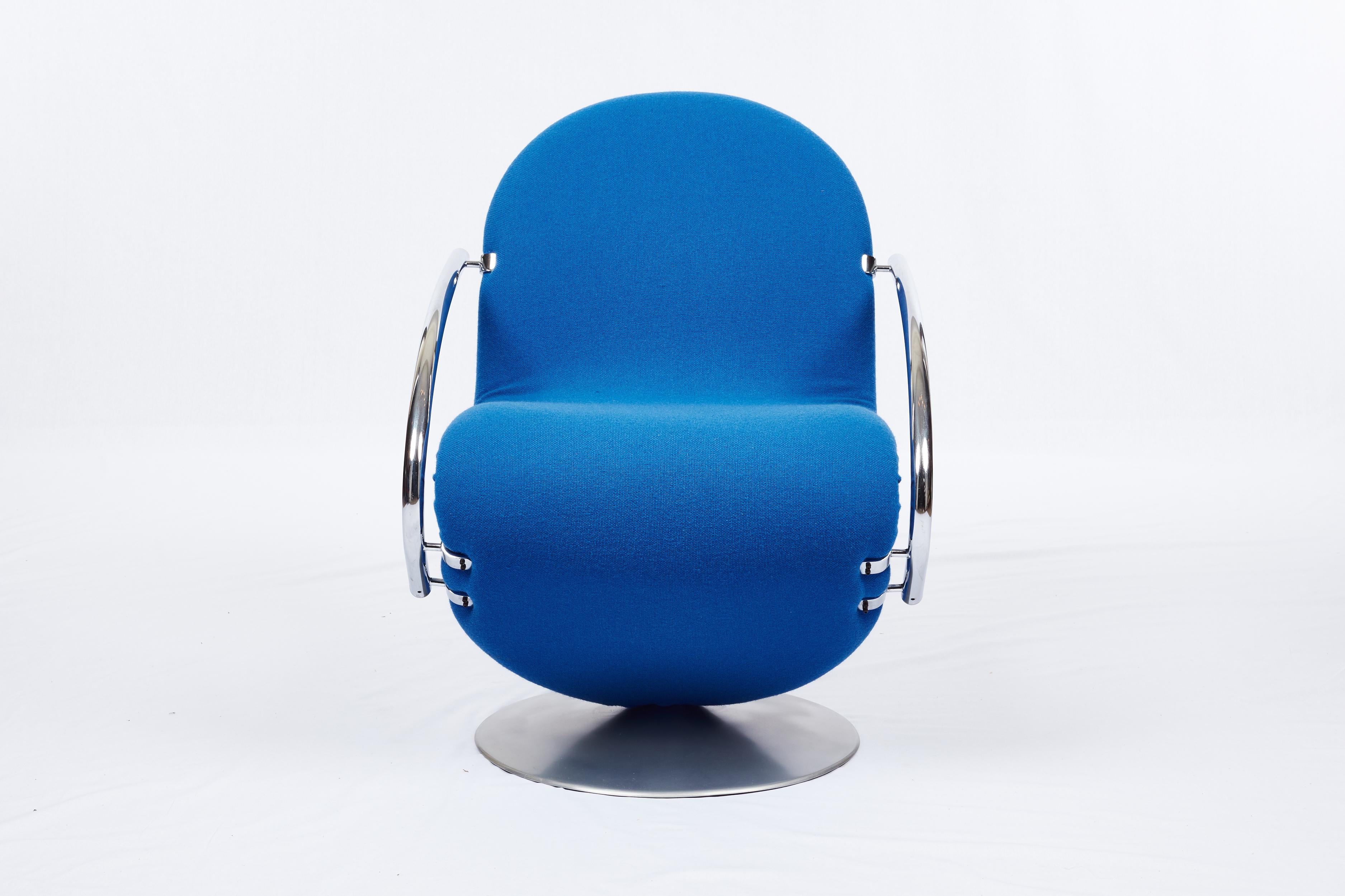 Danois Paire de fauteuils pivotants Verner Panton System 1-2-3 en vente