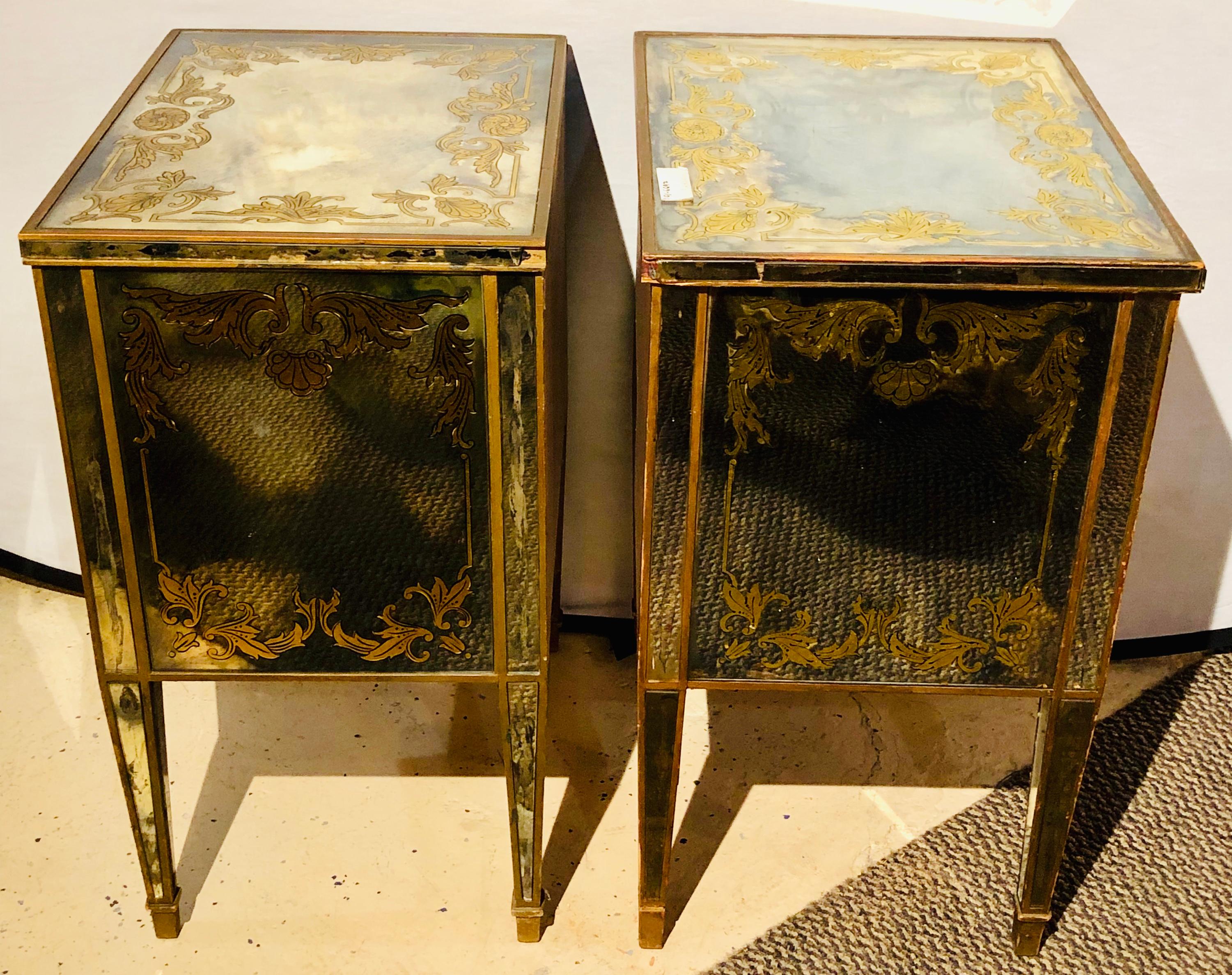 nightstands top verre