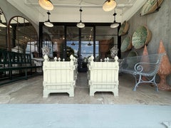 Pair of Versaille Planters in Tree Moss by Benjamin Moore