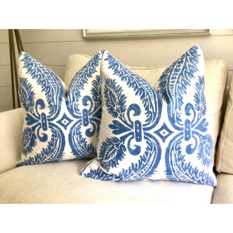 Pareja de almohadas rellenas de plumón de verbena 