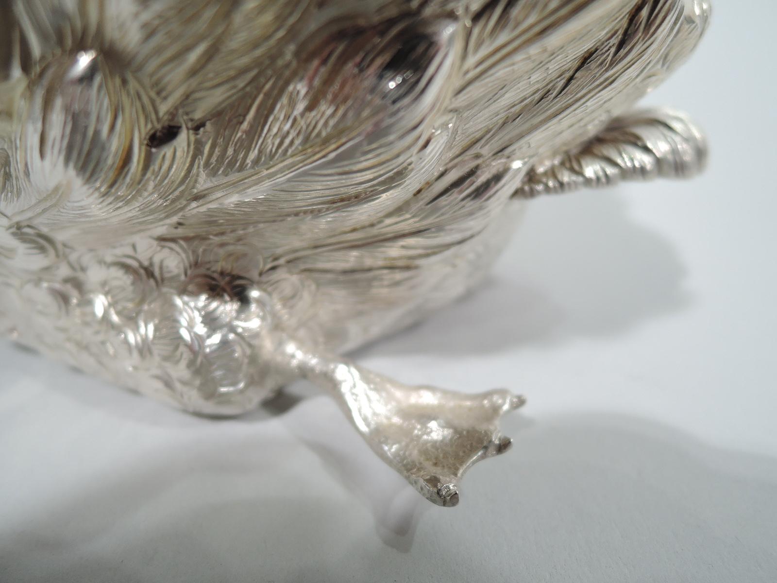 Pair of Very Desirable Buccellati Sterling Silver Swans 1