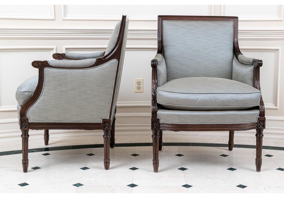 Pair of Very Fine Club Chairs by Hancock & Moore 1