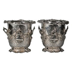 Pair of Very Fine Old Sheffield Wine Coolers, circa 1825