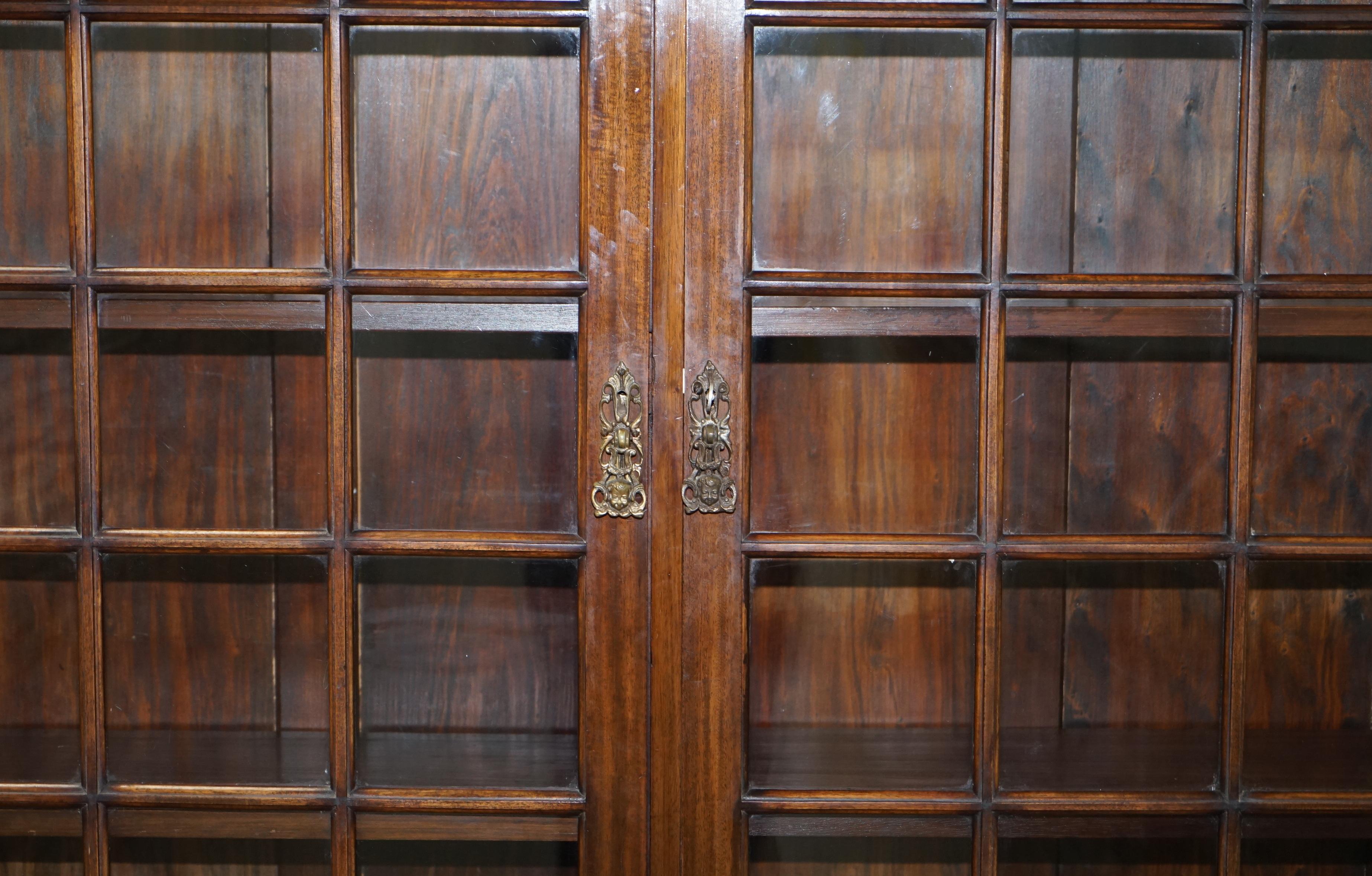 Glass Pair of Very Important Samuel Pepys 1666 Large Library Bookcases After Original For Sale