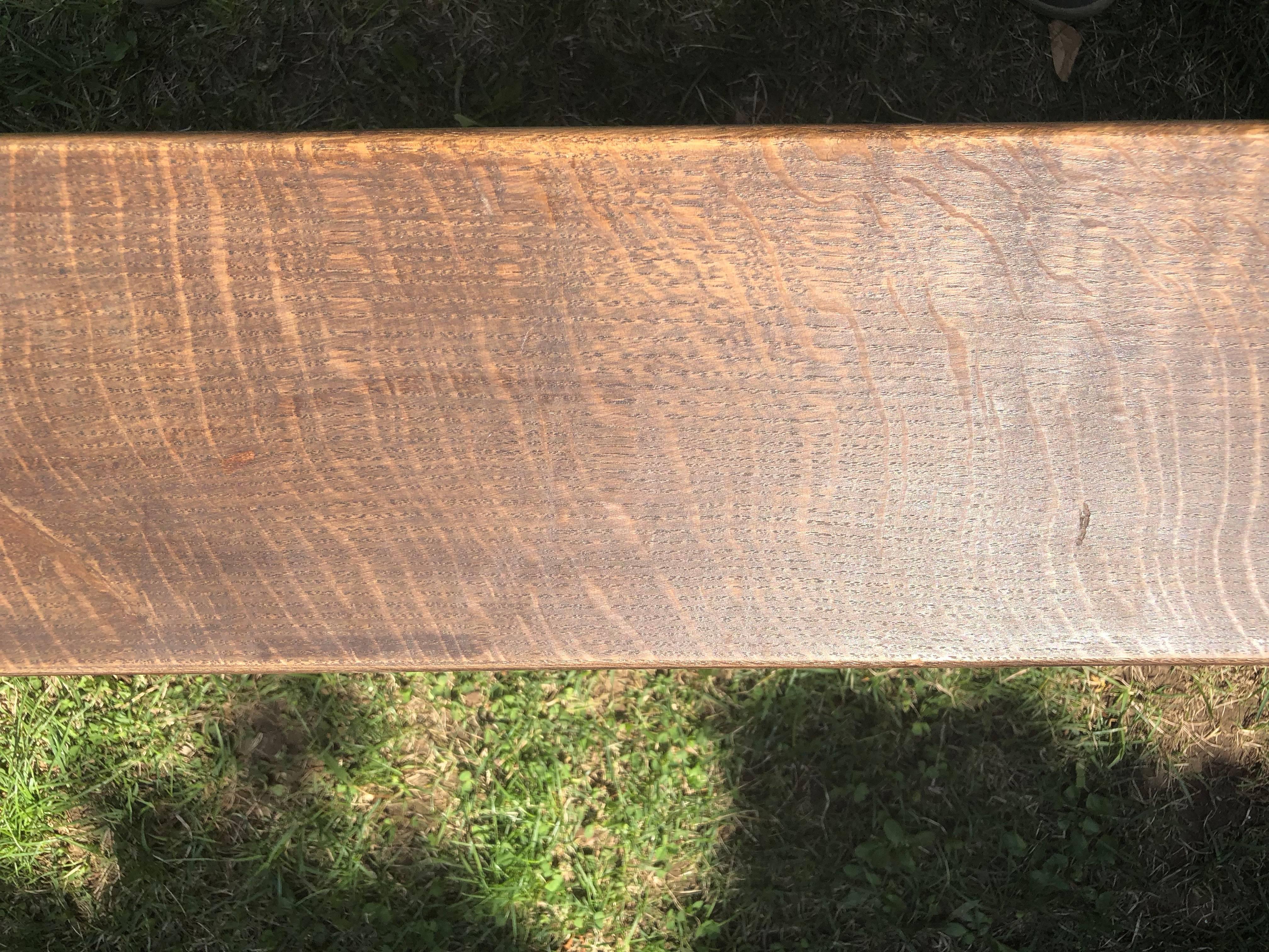 Pair of Very Long French Oak Benches 2