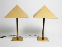 Paire de grandes lampes de bureau très rares de style Régence des années 80 par Vereinigte Werksttten