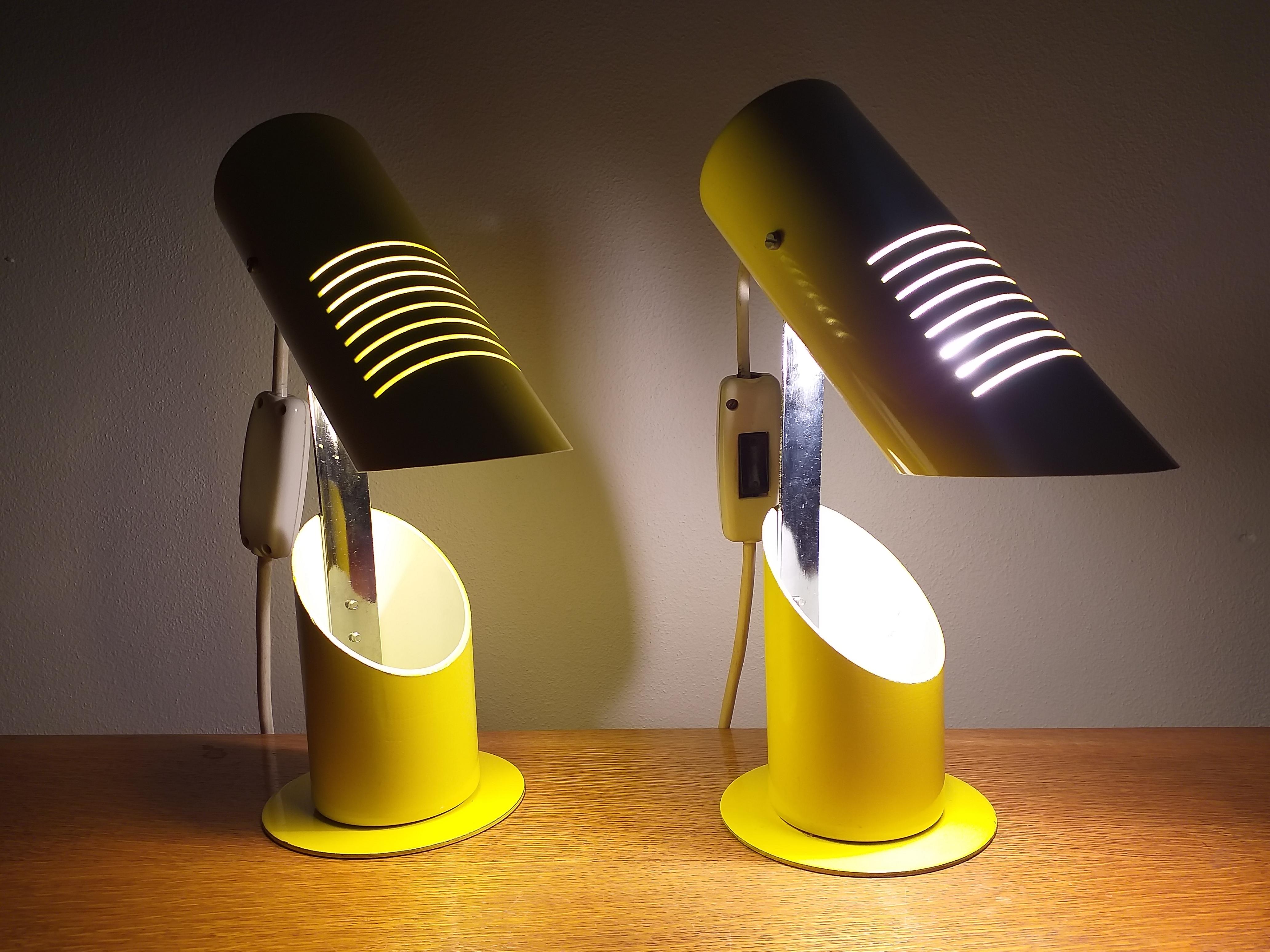 Pair of Very Rare Midcentury Table Lamps, Italy, 1960s 3