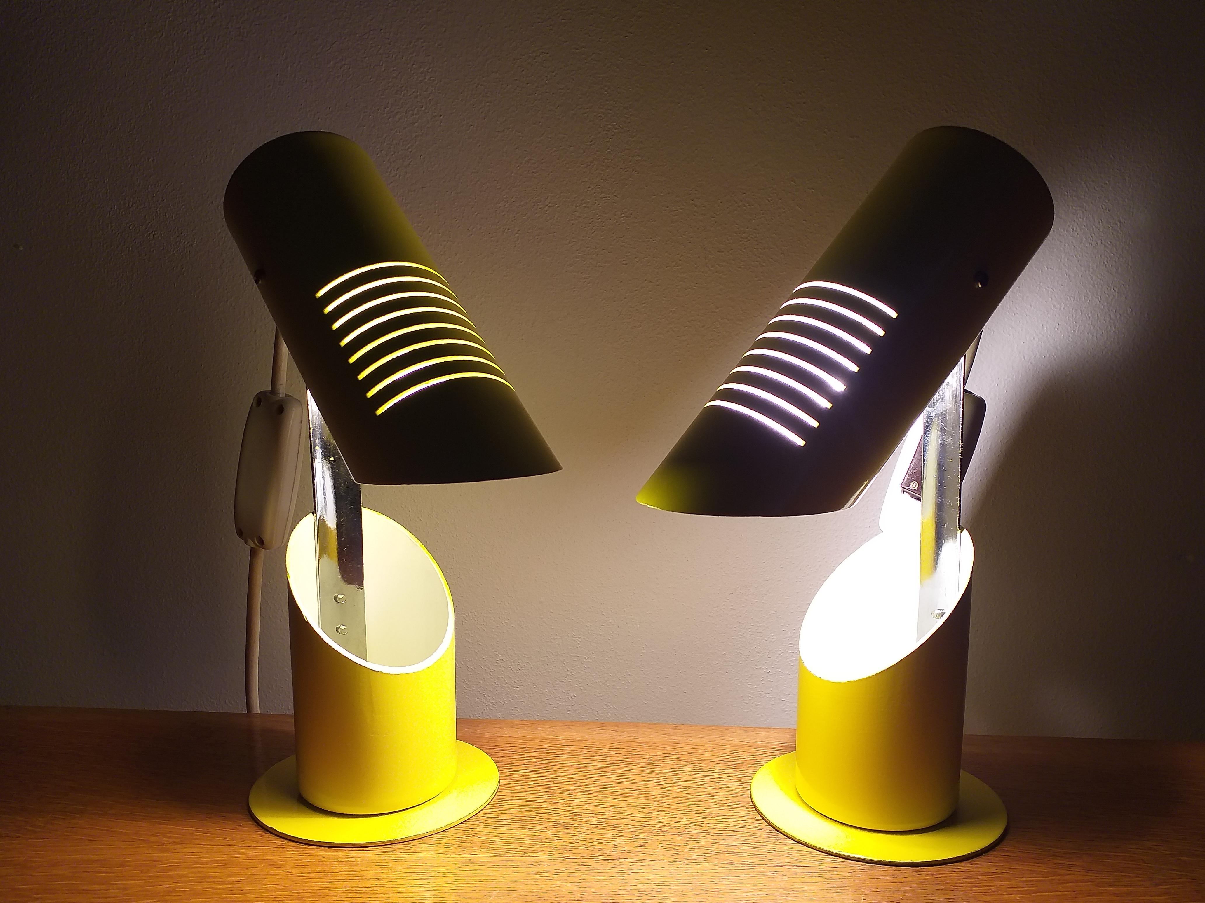 Pair of Very Rare Midcentury Table Lamps, Italy, 1960s 4