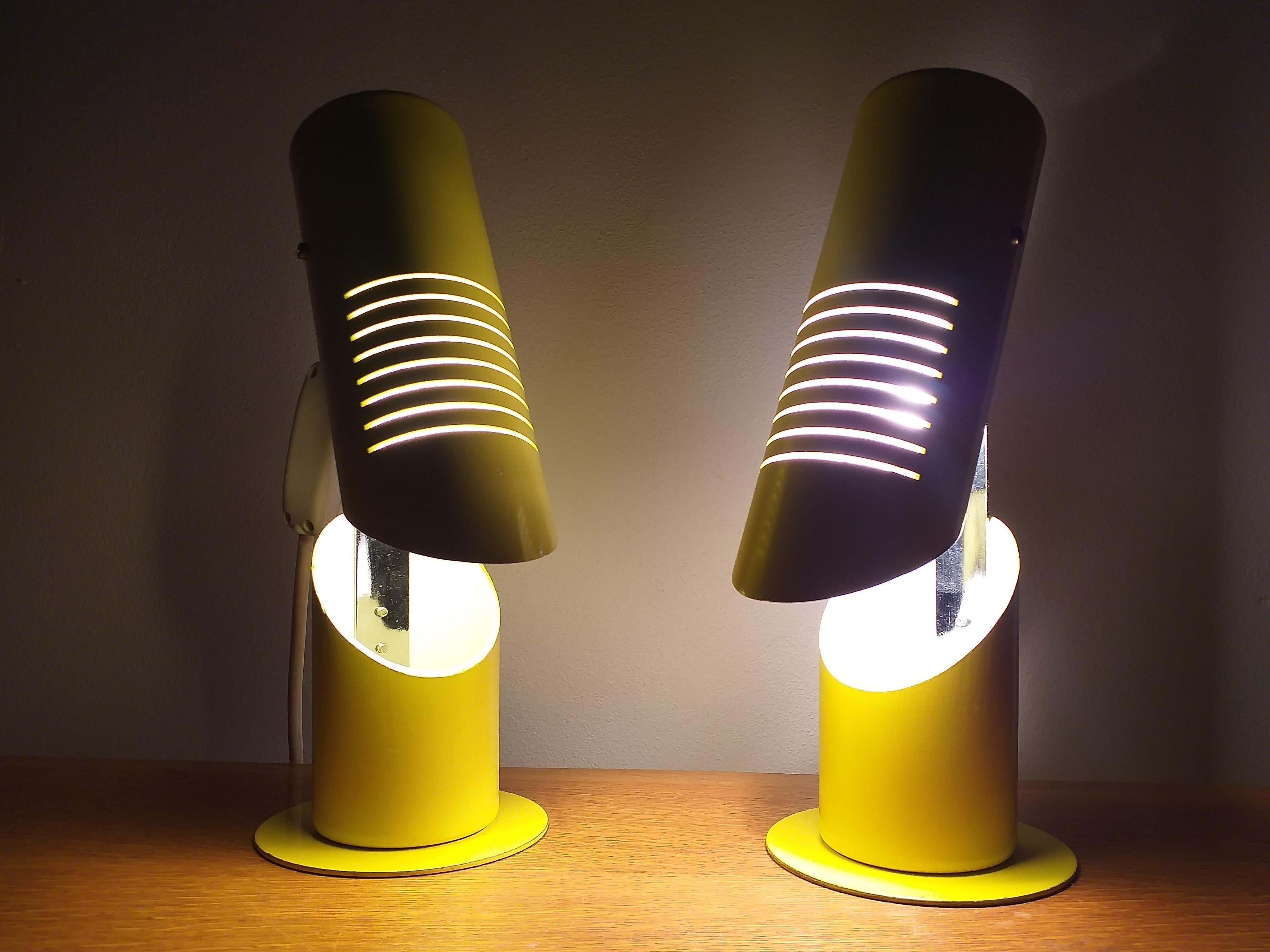 Pair of Very Rare Midcentury Table Lamps, Italy, 1960s 6
