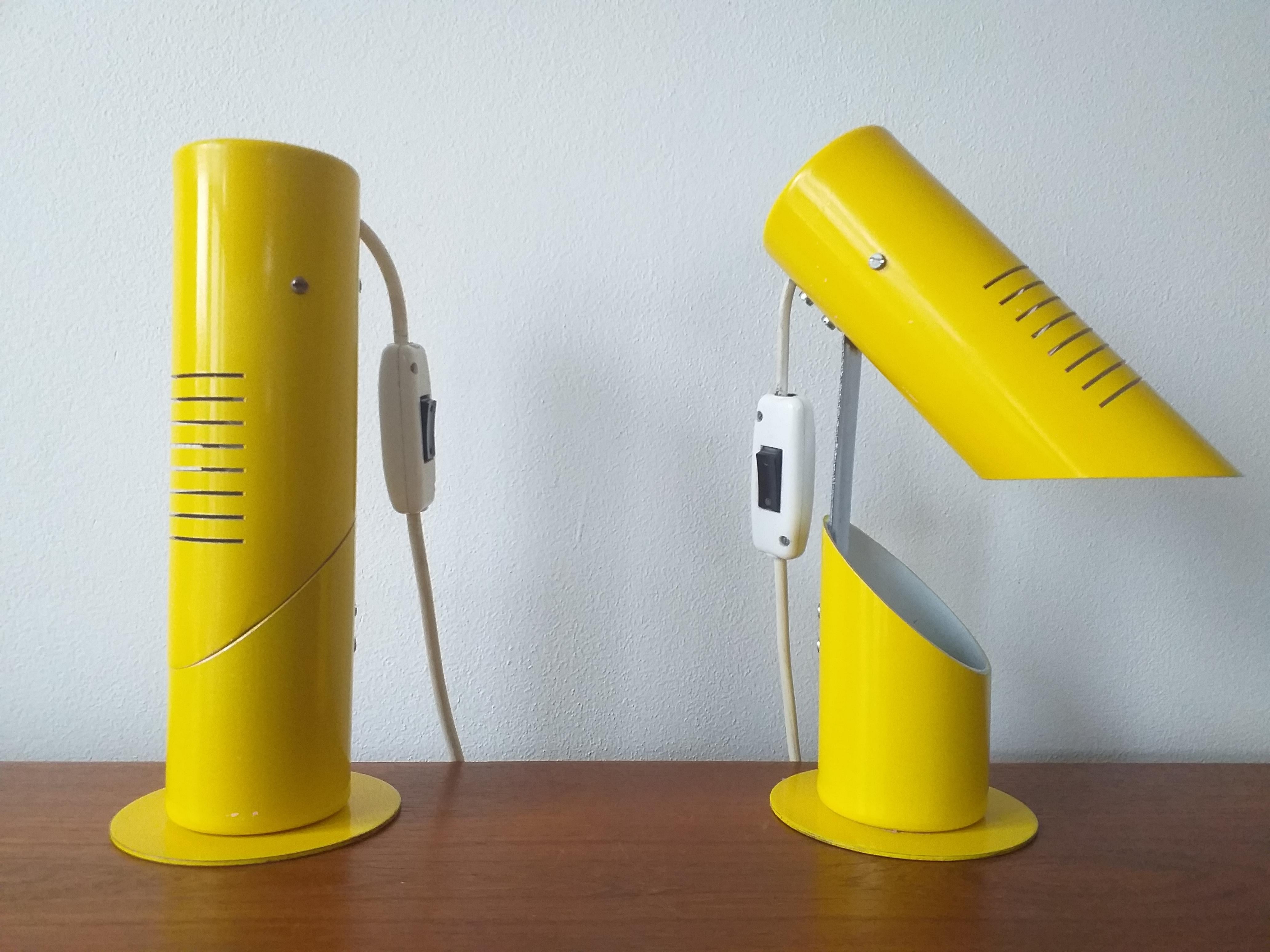 Mid-Century Modern Pair of Very Rare Midcentury Table Lamps, Italy, 1960s