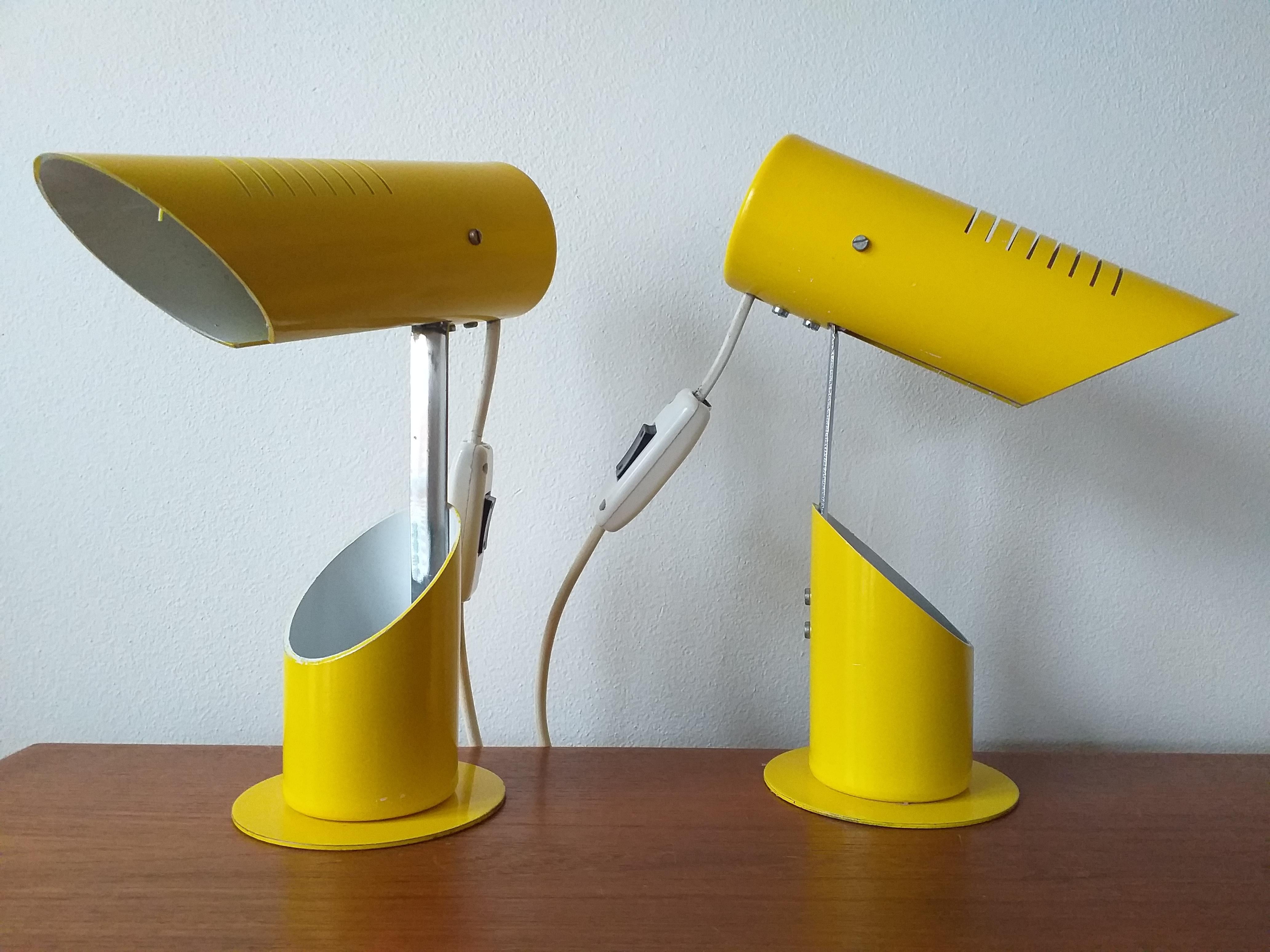 Pair of Very Rare Midcentury Table Lamps, Italy, 1960s In Good Condition In Praha, CZ