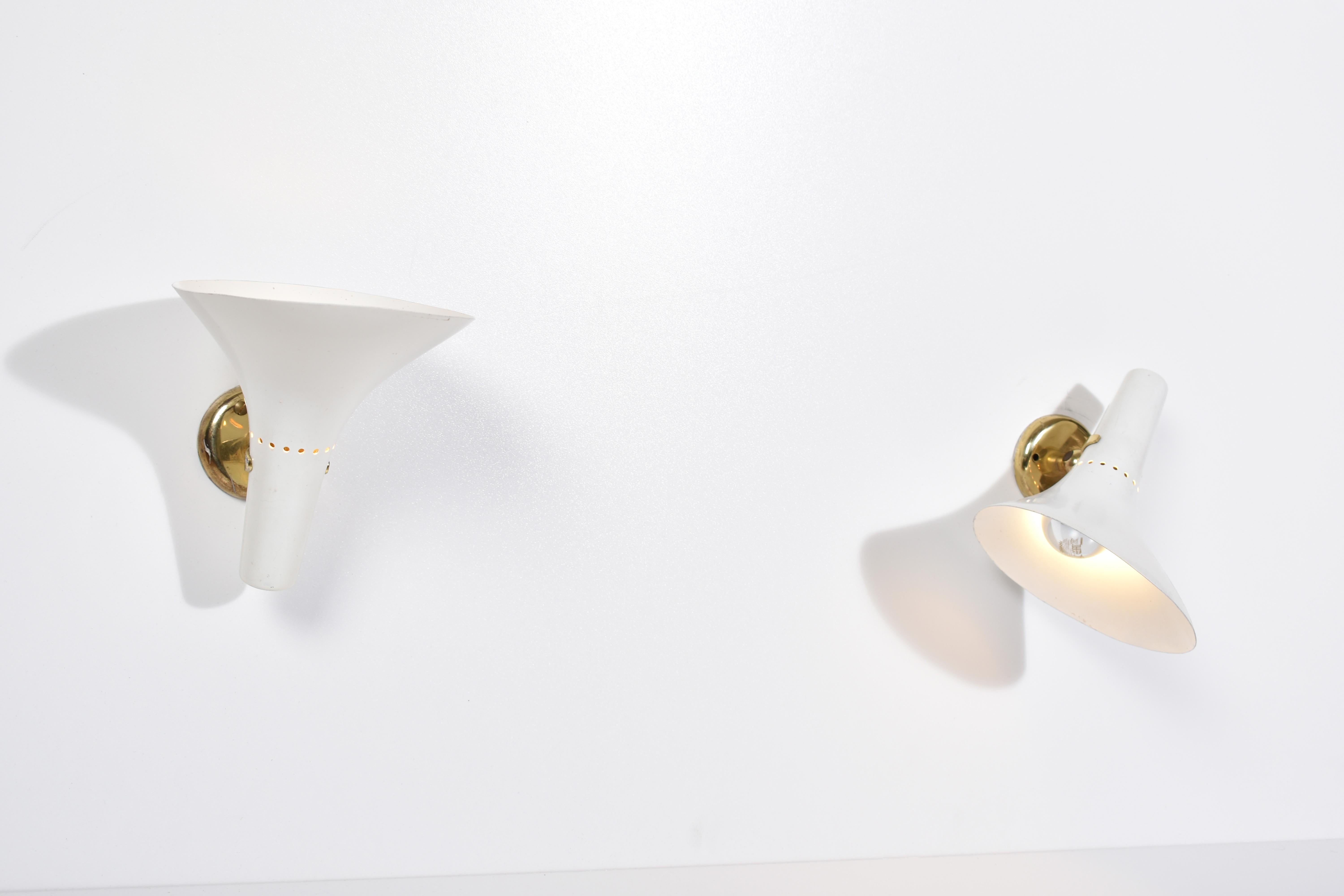 Pair Of Very Rare Sconces By Dr Moor, Bag Turgi, 1950, Switzerland For Sale 5
