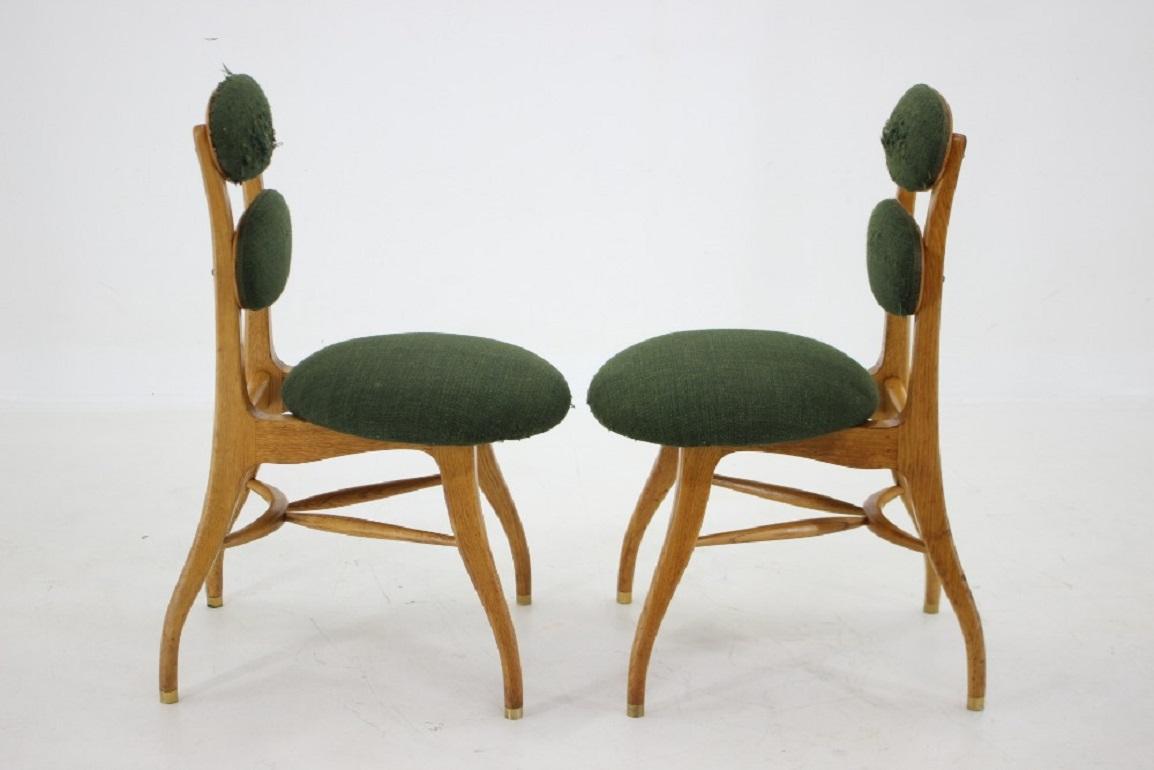 Laiton Paire de très rares fauteuils de musique Vilhelm Lauritzen , Denmark en vente
